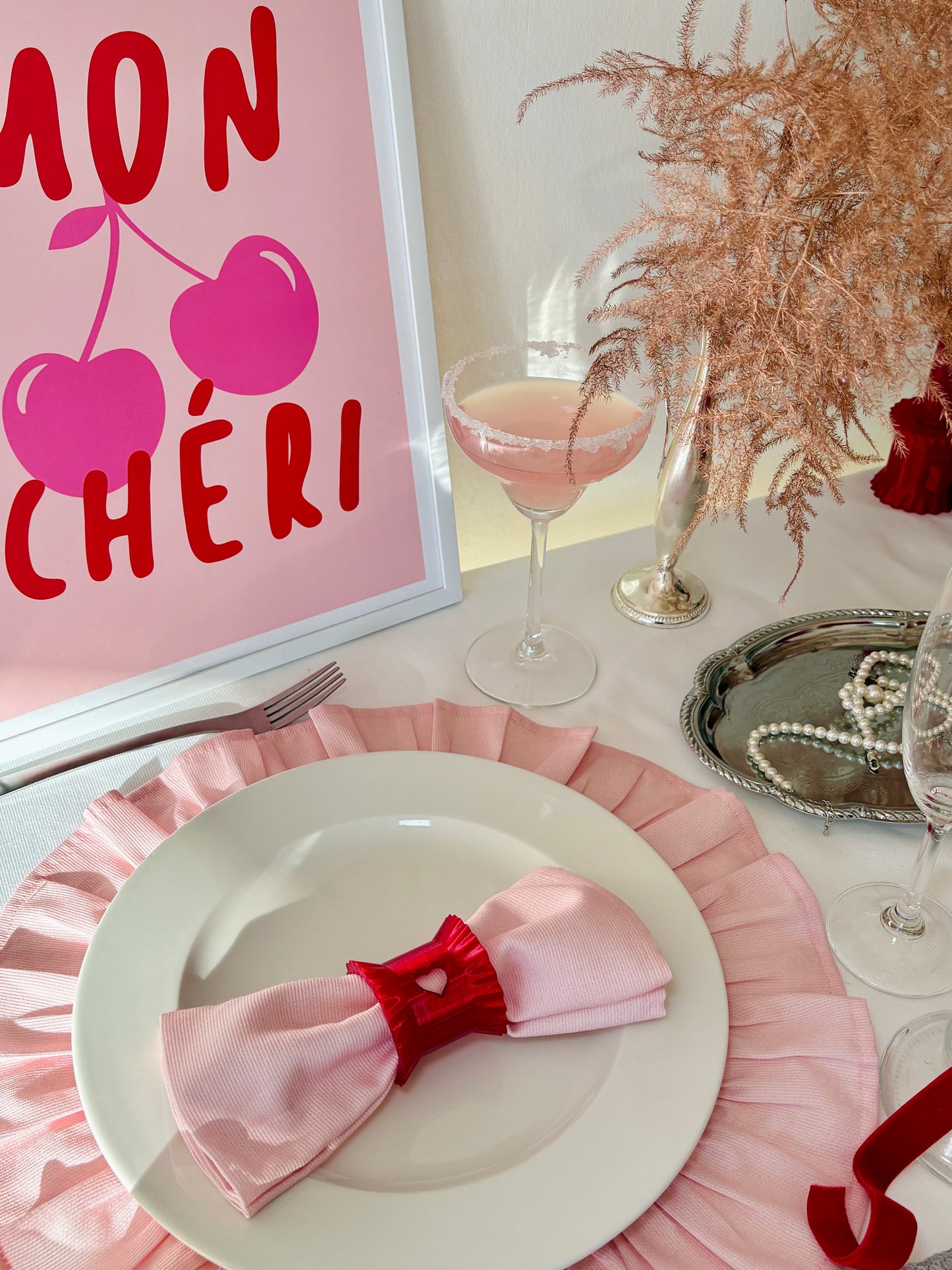 Blush Cotton Napkins (Set of 2)
