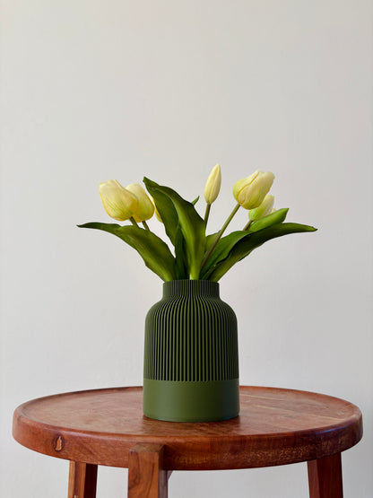 Ridge Textured Vase