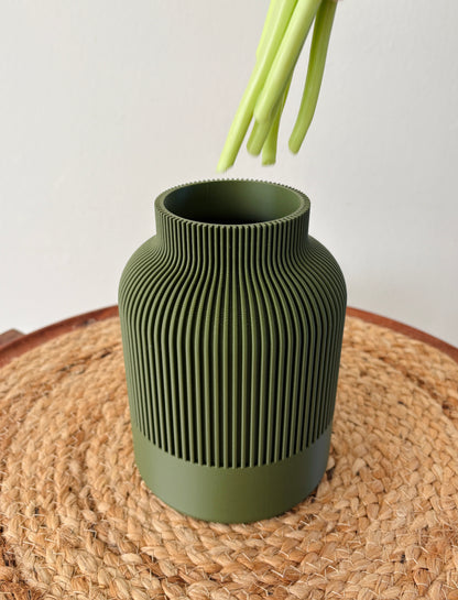 Ridge Textured Vase