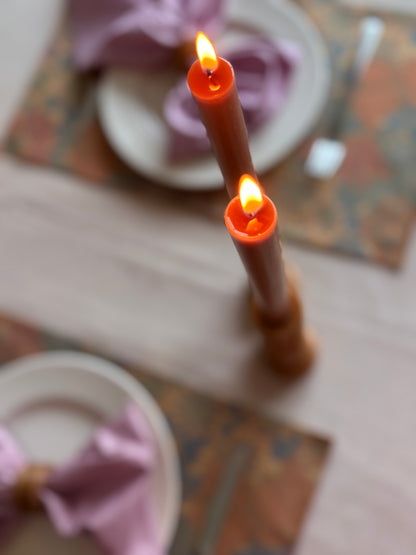 Amber Grain Candle Holders (Set of 2)