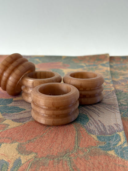 Amber Grain Napkin Rings (Set of 4)