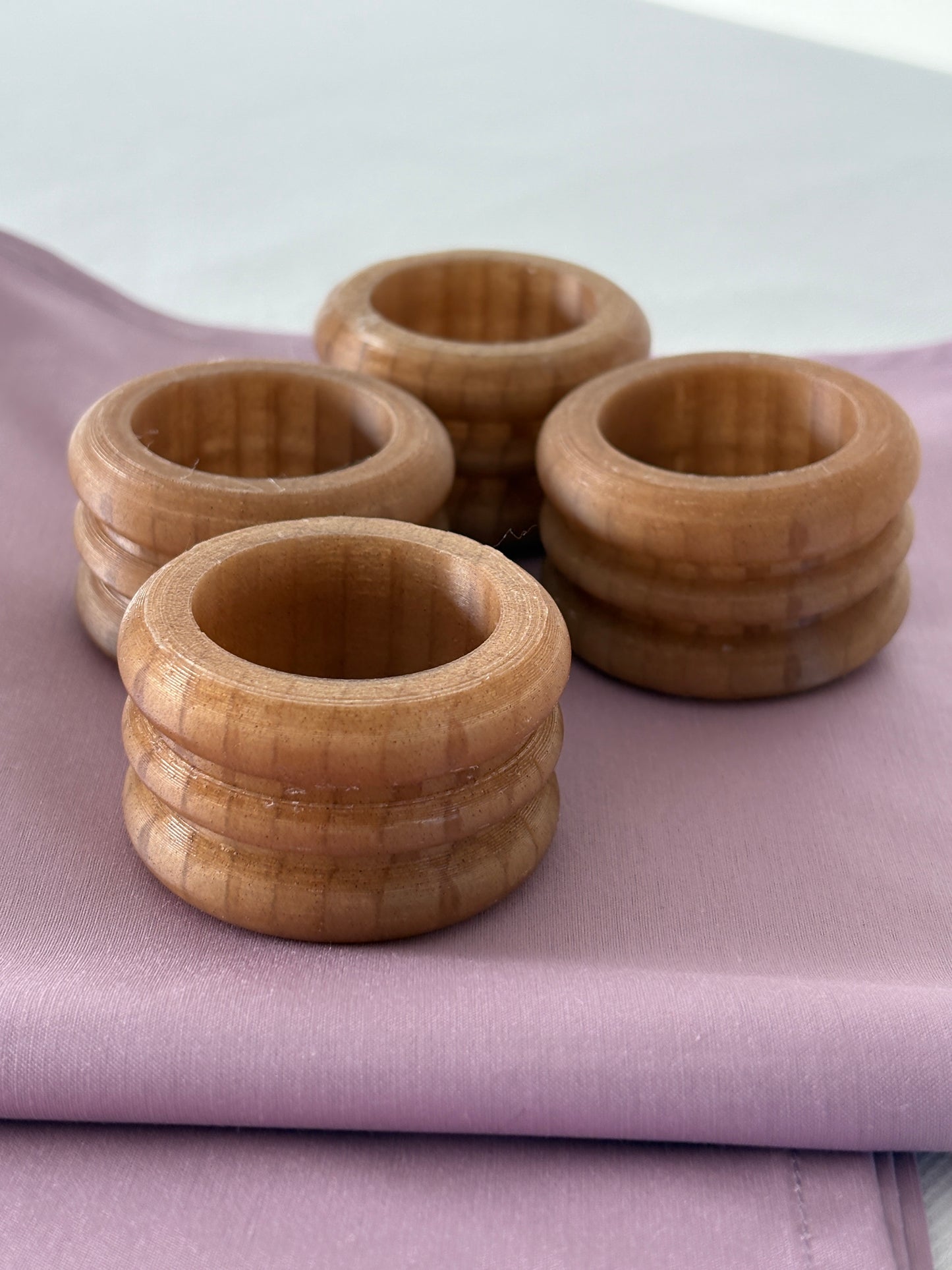 Amber Grain Napkin Rings (Set of 4)