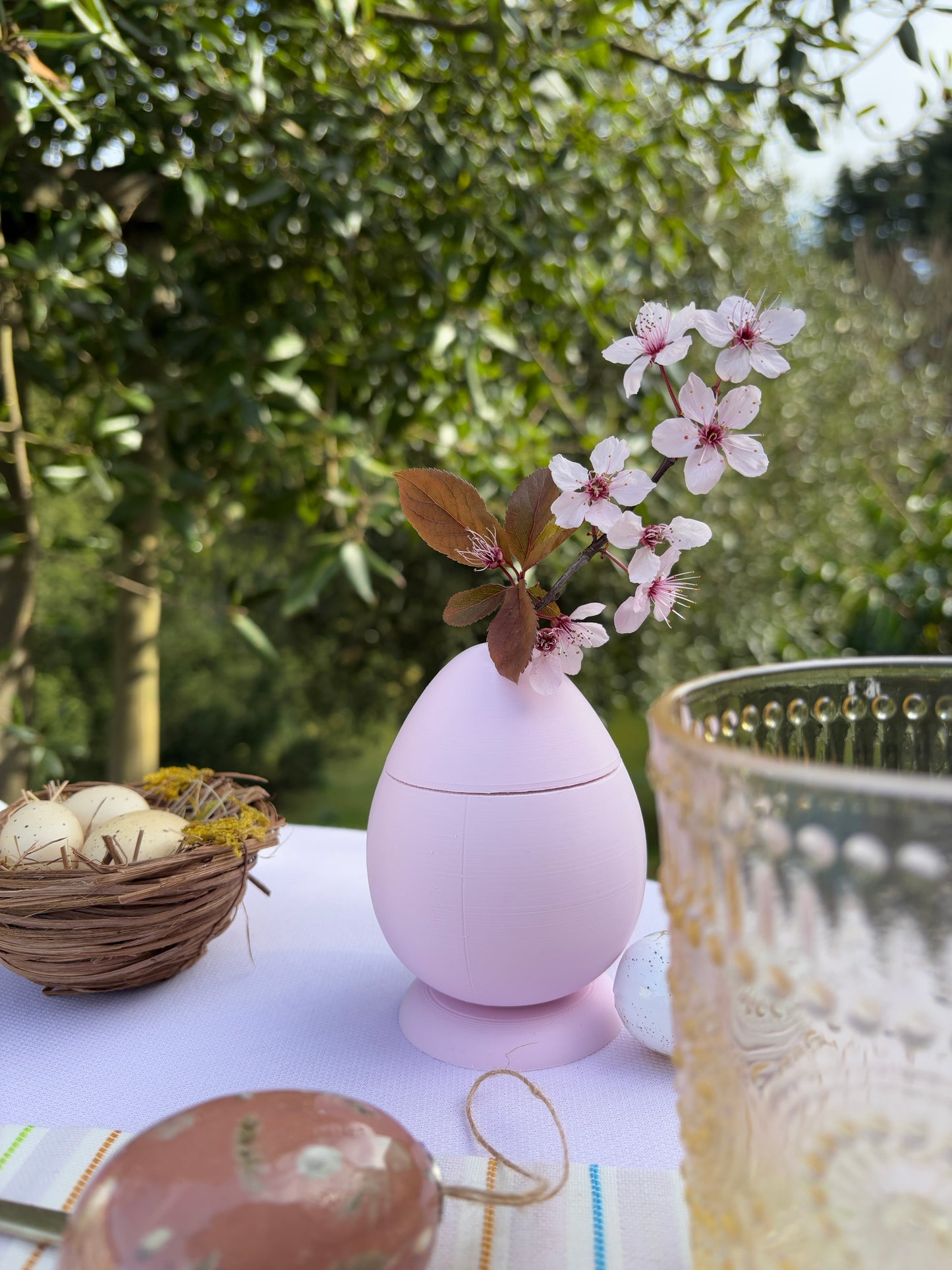 Pastel Egg Vase & Candle Holder