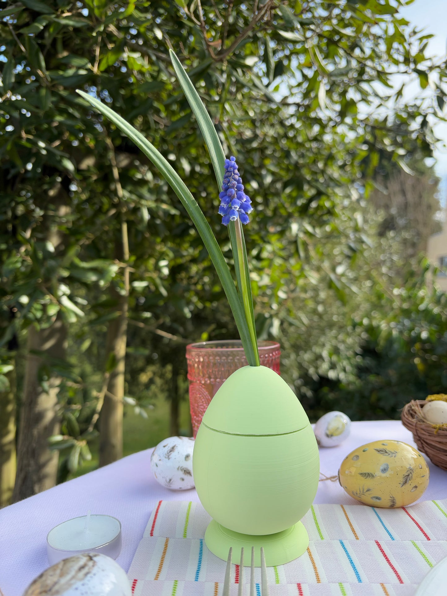 Pastel Egg Vase & Candle Holder