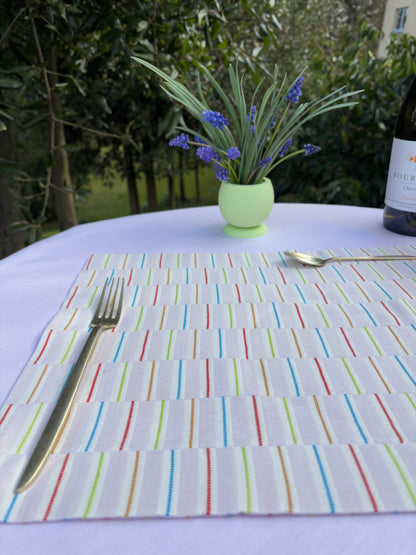 Striped Cotton Placemats (Set of 2)